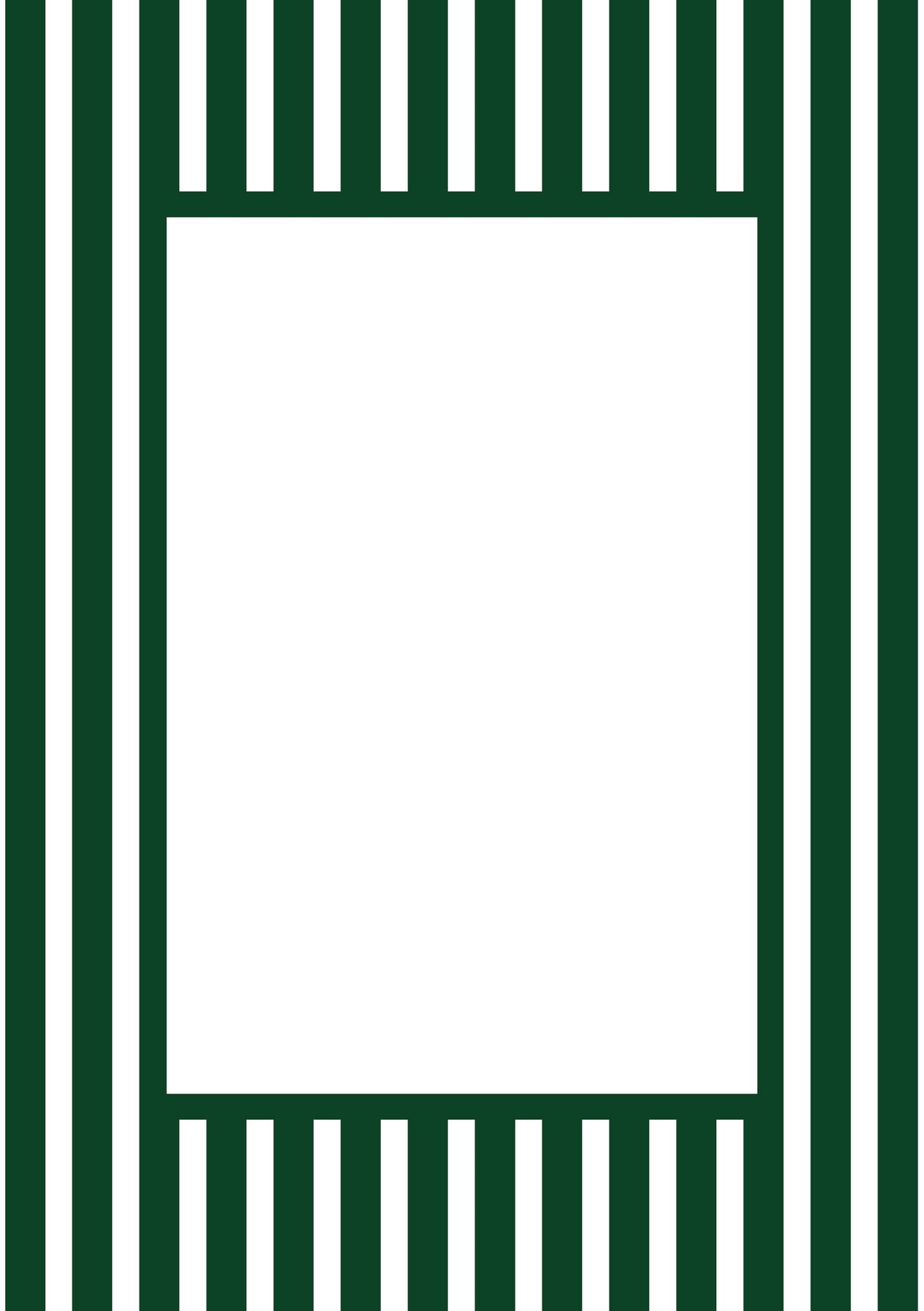 Medium Stripes Photo Mount - passepartout frame - rectangular aperture - Coeur et Maman