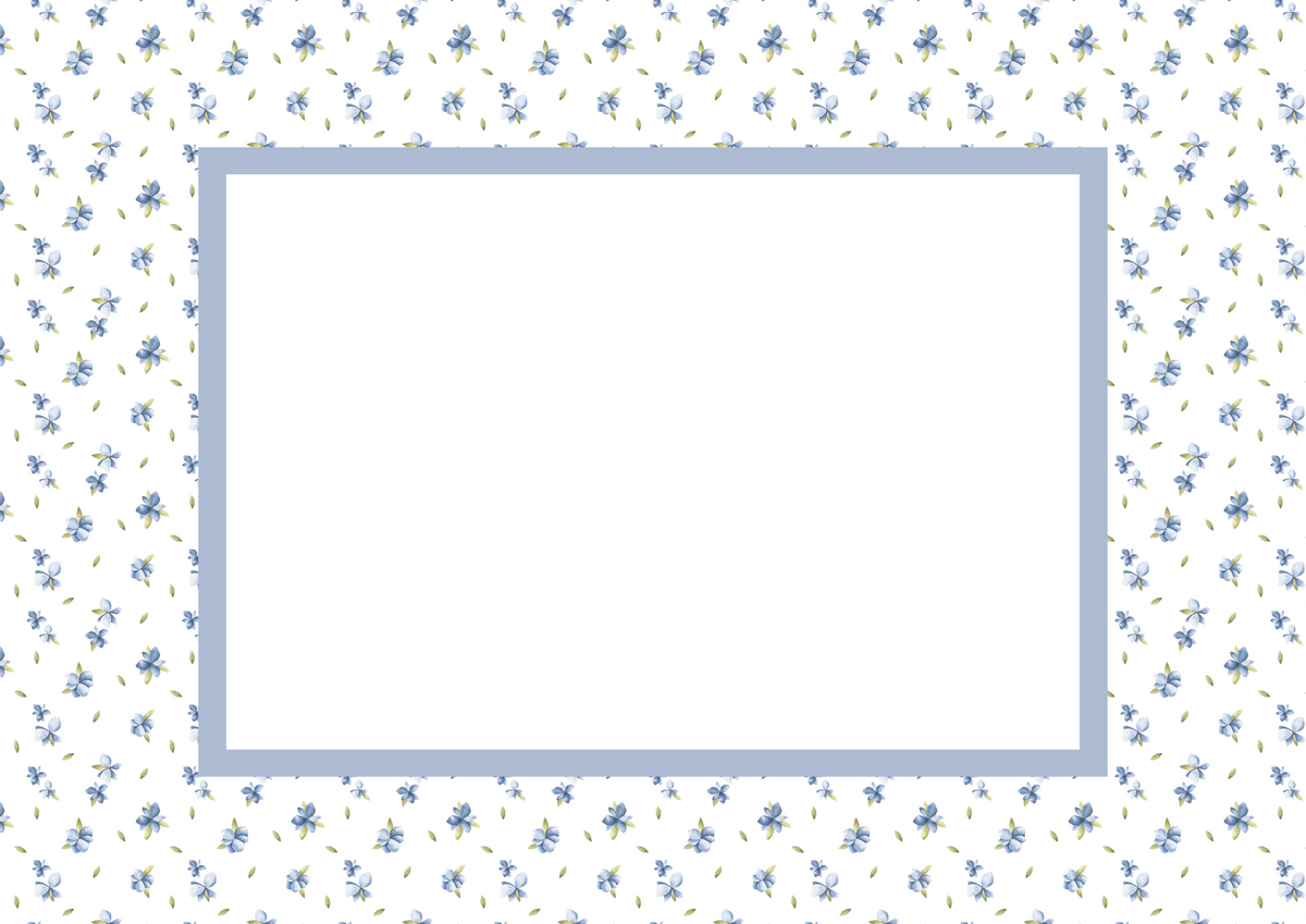Floral Photo Mount - passe-par-tout - landscape aperture - Coeur et Maman
