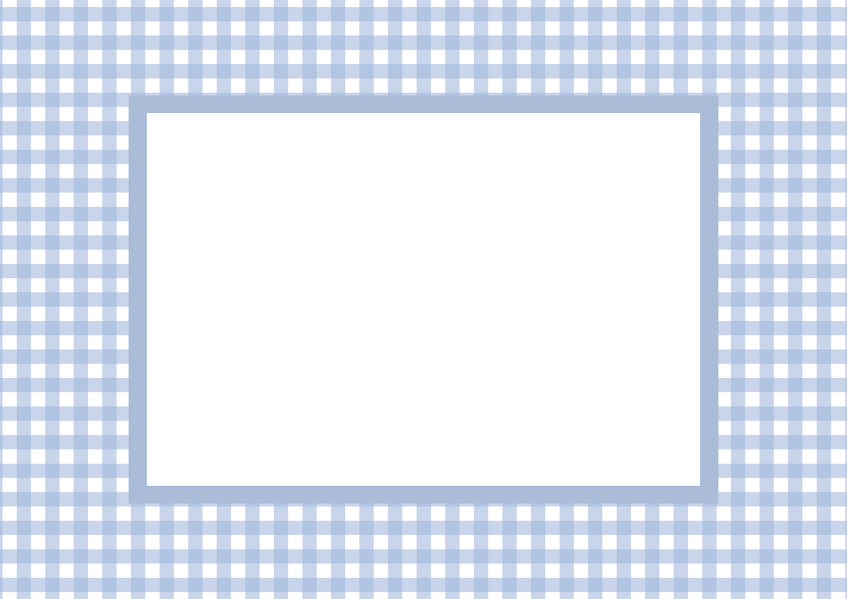 Gingham Photo Mount - passe-par-tout - landscape aperture - Coeur et Maman