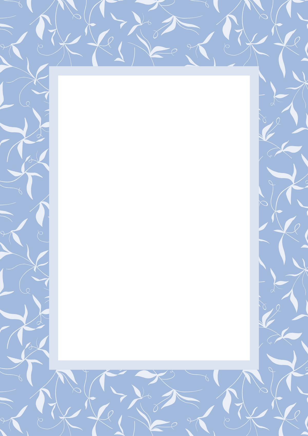 Botanical Photo Mount - passepartout frame - rectangular aperture - Coeur et Maman