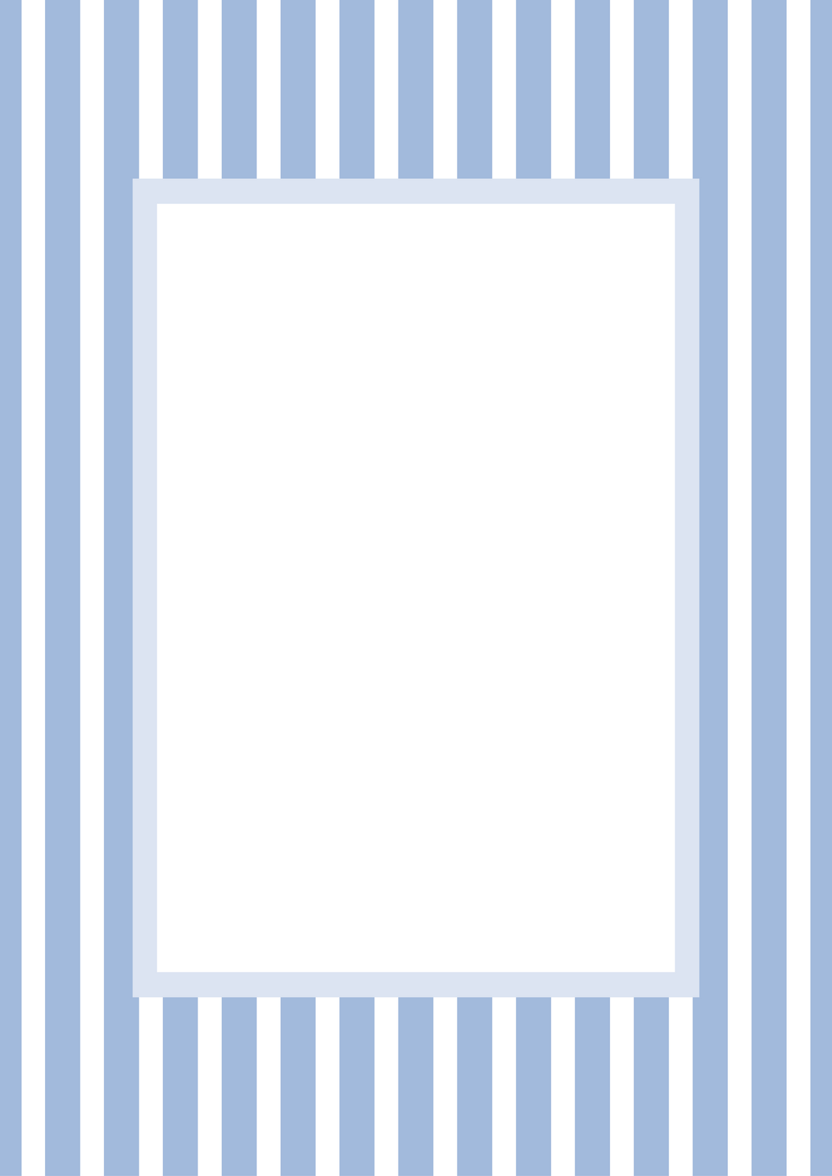 Medium Stripes Photo Mount - passepartout frame - rectangular aperture - Coeur et Maman