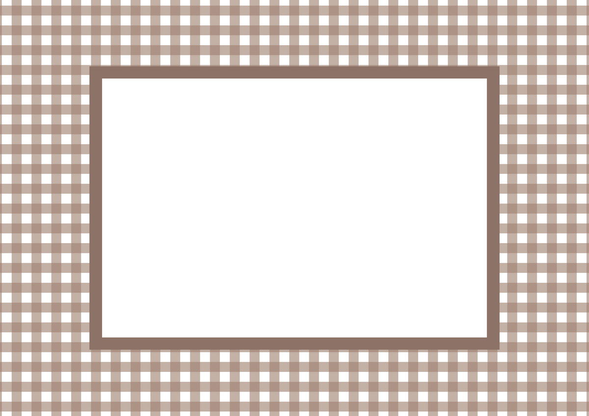 Gingham Photo Mount - passe-par-tout - landscape aperture - Coeur et Maman