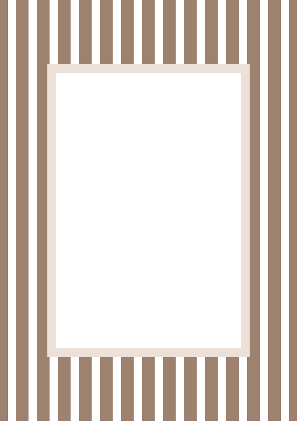 Medium Stripes Photo Mount - passepartout frame - rectangular aperture - Coeur et Maman