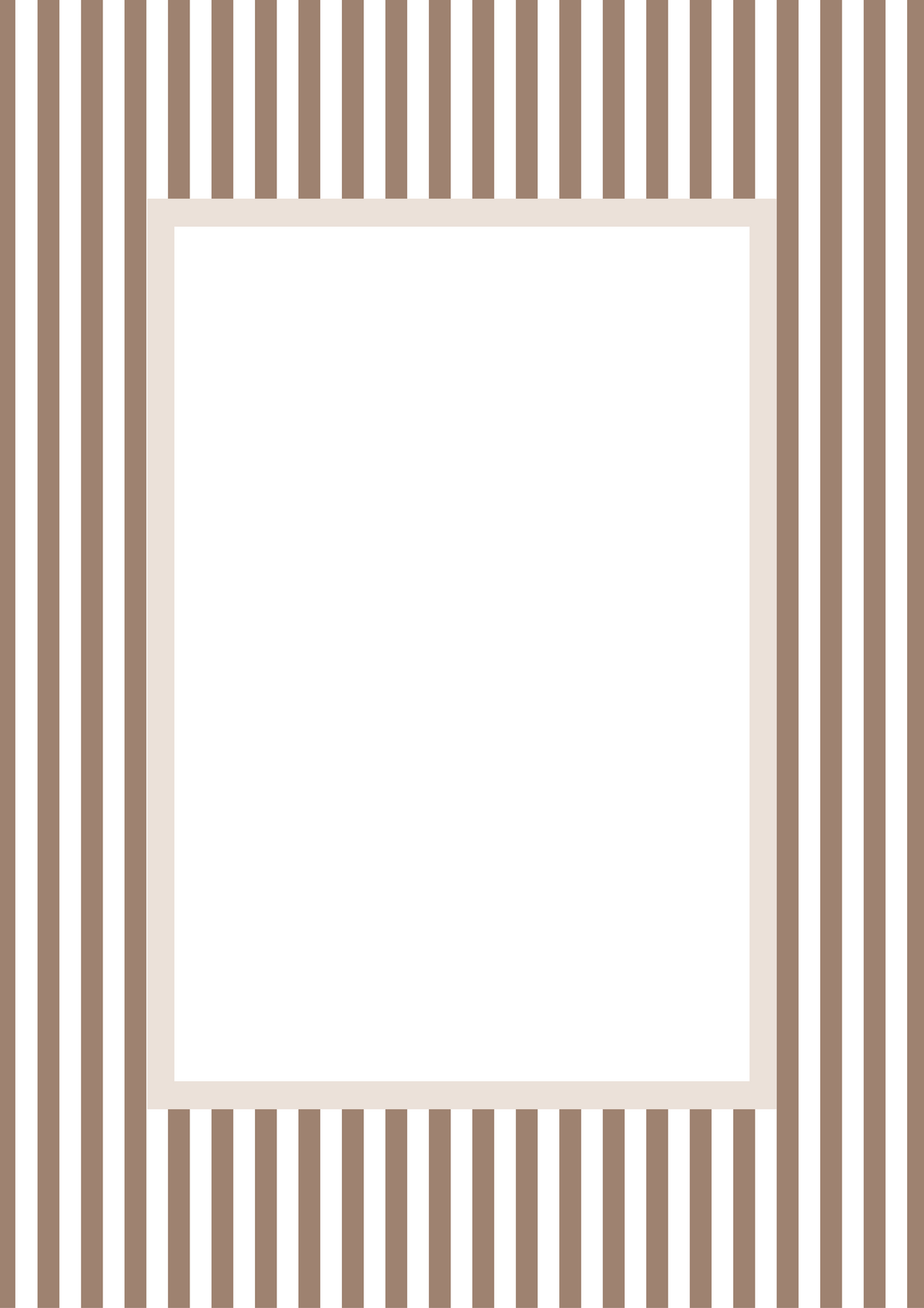 Small Stripes Photo Mount - passepartout frame - rectangular aperture - Coeur et Maman