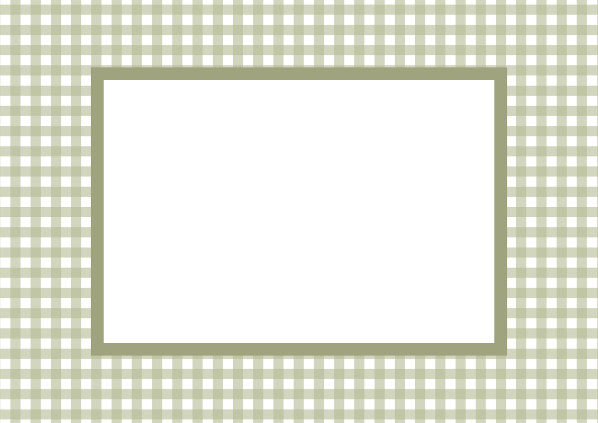 Gingham Photo Mount - passe-par-tout - landscape aperture - Coeur et Maman