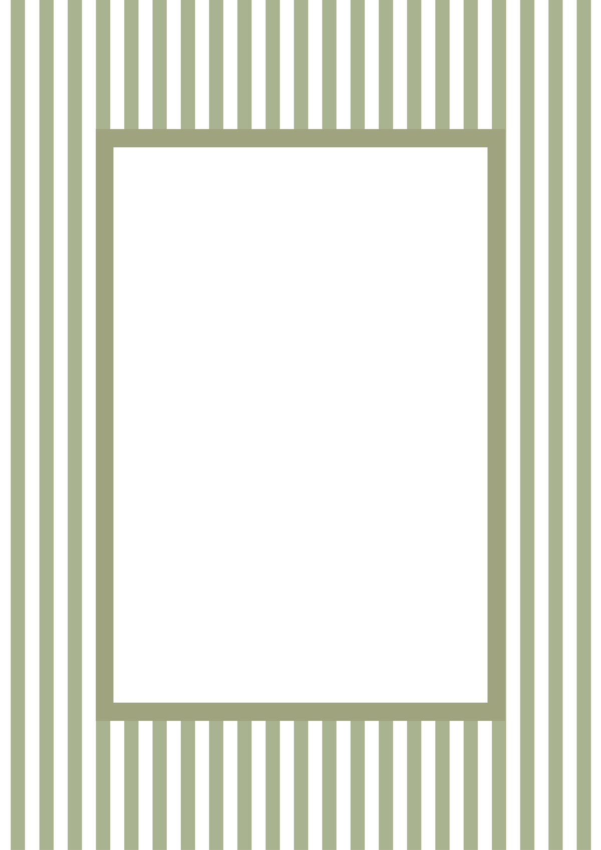 Small Stripes Photo Mount - passepartout frame - rectangular aperture - Coeur et Maman