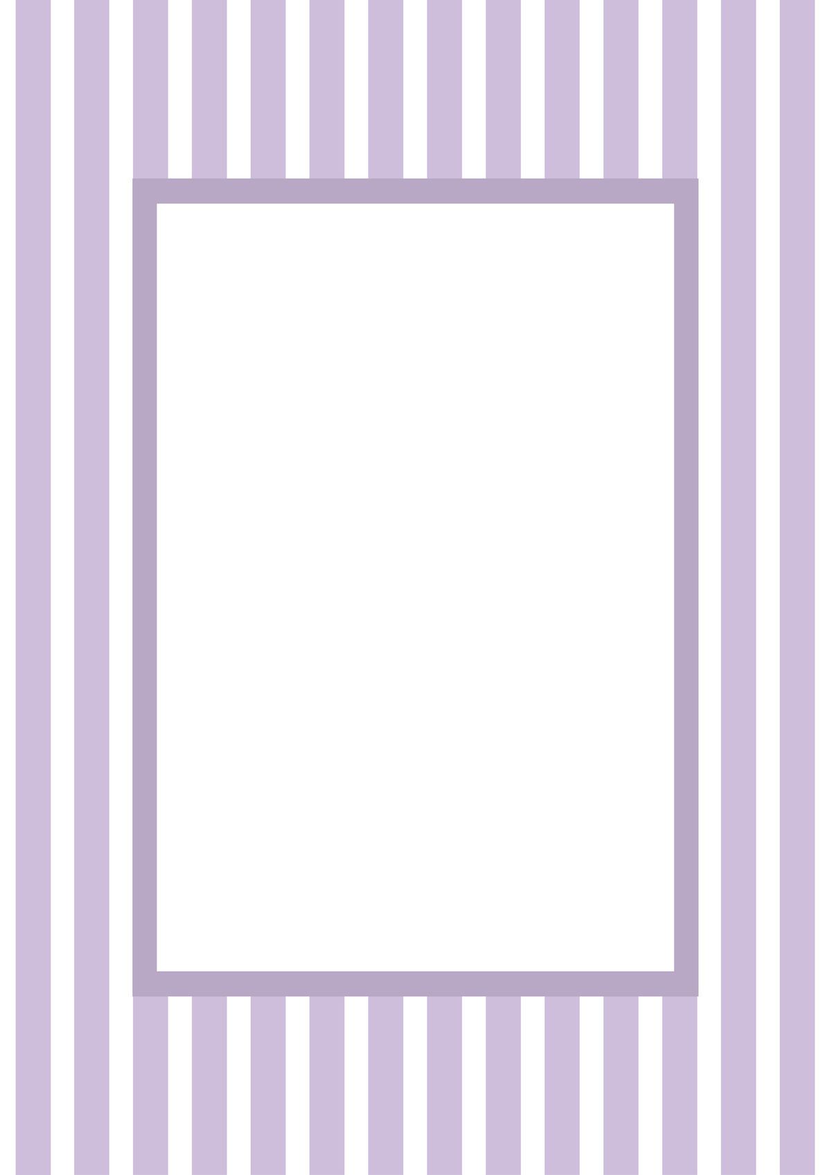 Medium Stripes Photo Mount - passepartout frame - rectangular aperture - Coeur et Maman