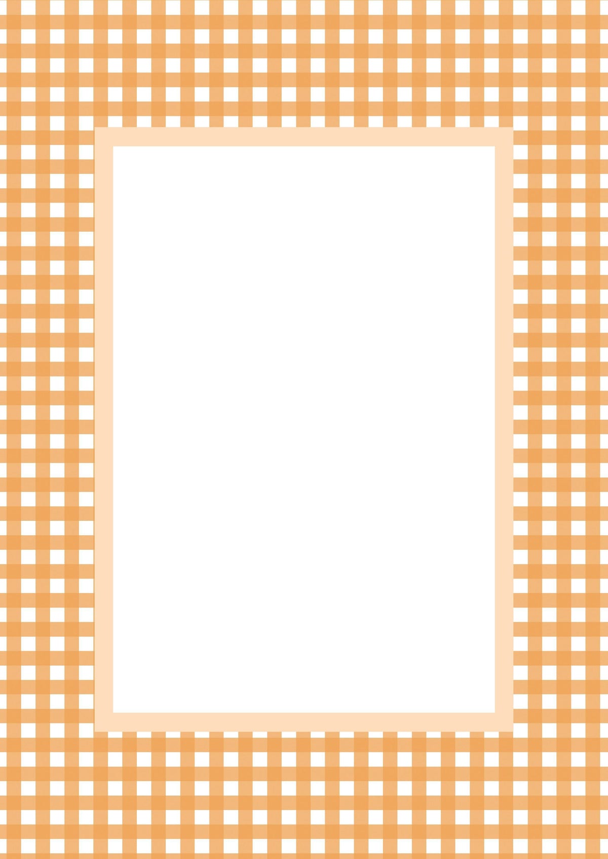 Gingham Photo Mount - passepartout frame - rectangular aperture - Coeur et Maman