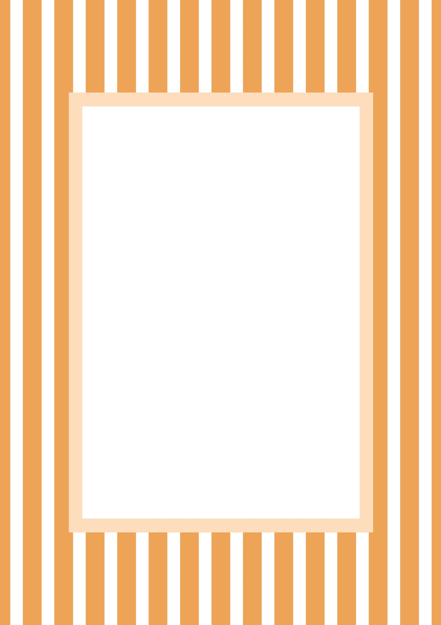 Medium Stripes Photo Mount - passepartout frame - rectangular aperture - Coeur et Maman