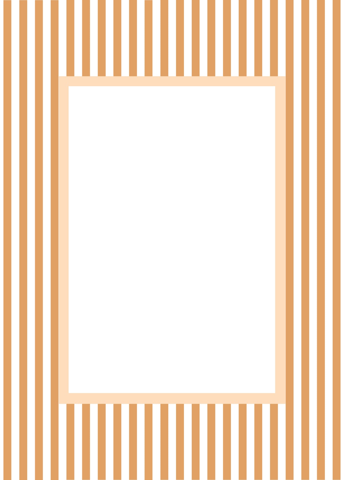 Small Stripes Photo Mount - passepartout frame - rectangular aperture - Coeur et Maman