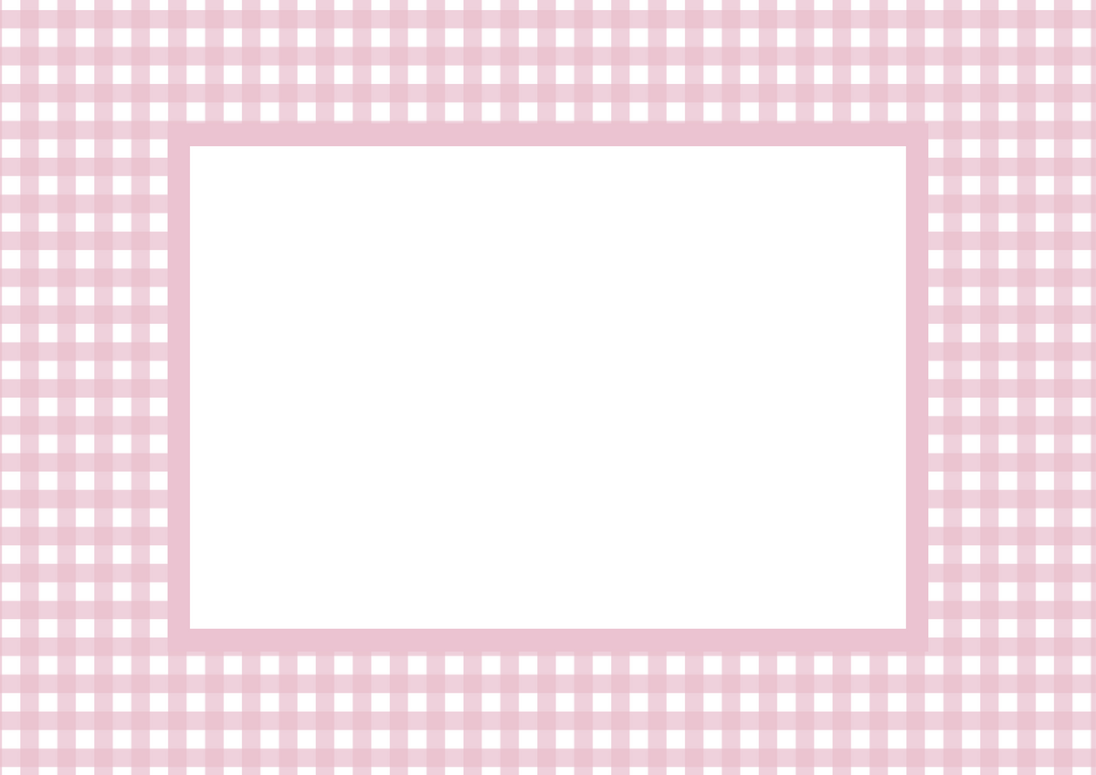 Gingham Photo Mount - passe-par-tout - landscape aperture - Coeur et Maman
