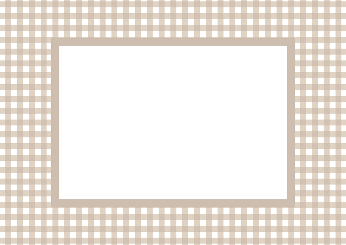 Gingham Photo Mount - passe-par-tout - landscape aperture - Coeur et Maman
