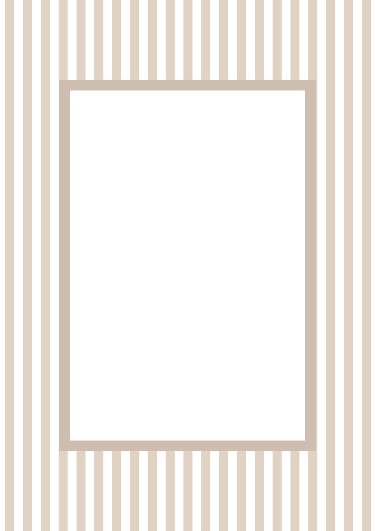 Small Stripes Photo Mount - passepartout frame - rectangular aperture - Coeur et Maman
