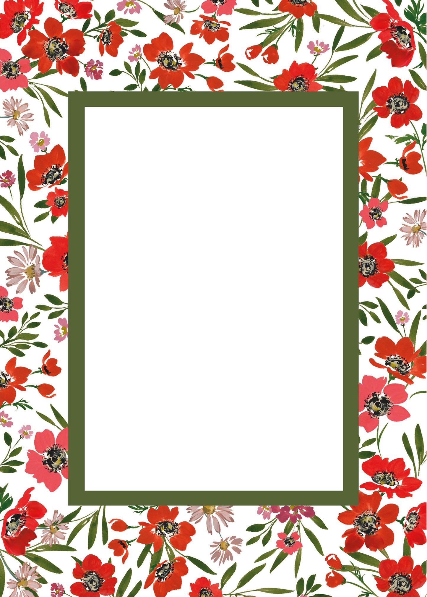 Scarlet Reverie Photo Mount - passepartout frame - rectangular aperture - Coeur et Maman