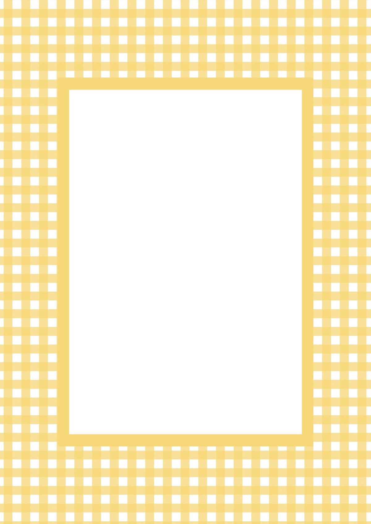 Gingham Photo Mount - passepartout frame - rectangular aperture - Coeur et Maman