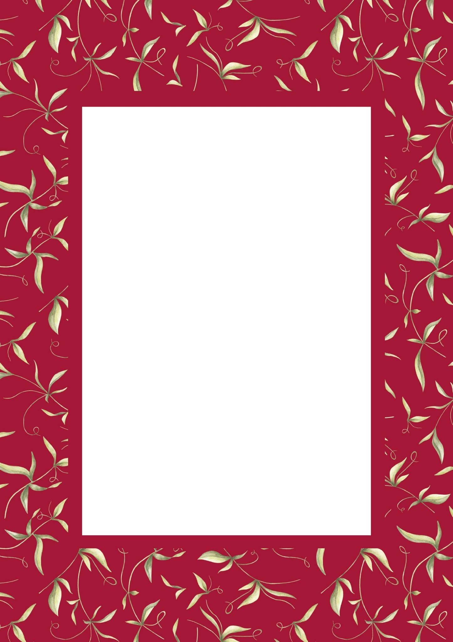 Botanical Photo Mount - passepartout frame - rectangular aperture - Coeur et Maman