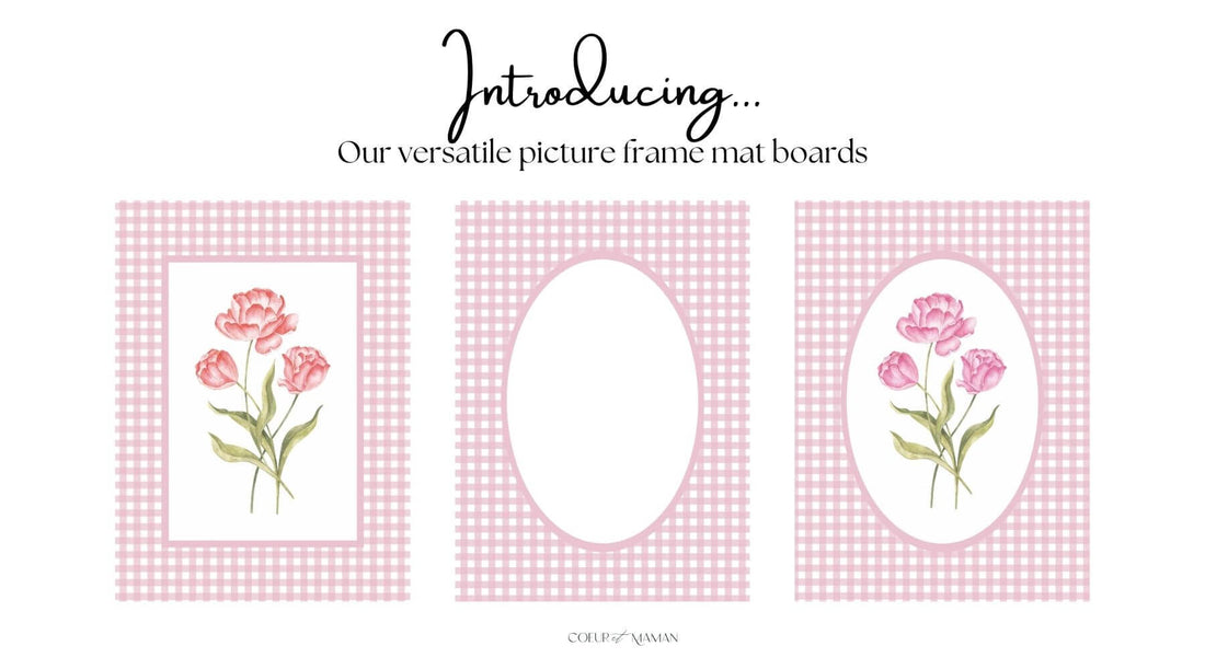 Introducing Coeur et Maman’s Versatile Picture Frame Mat Boards
