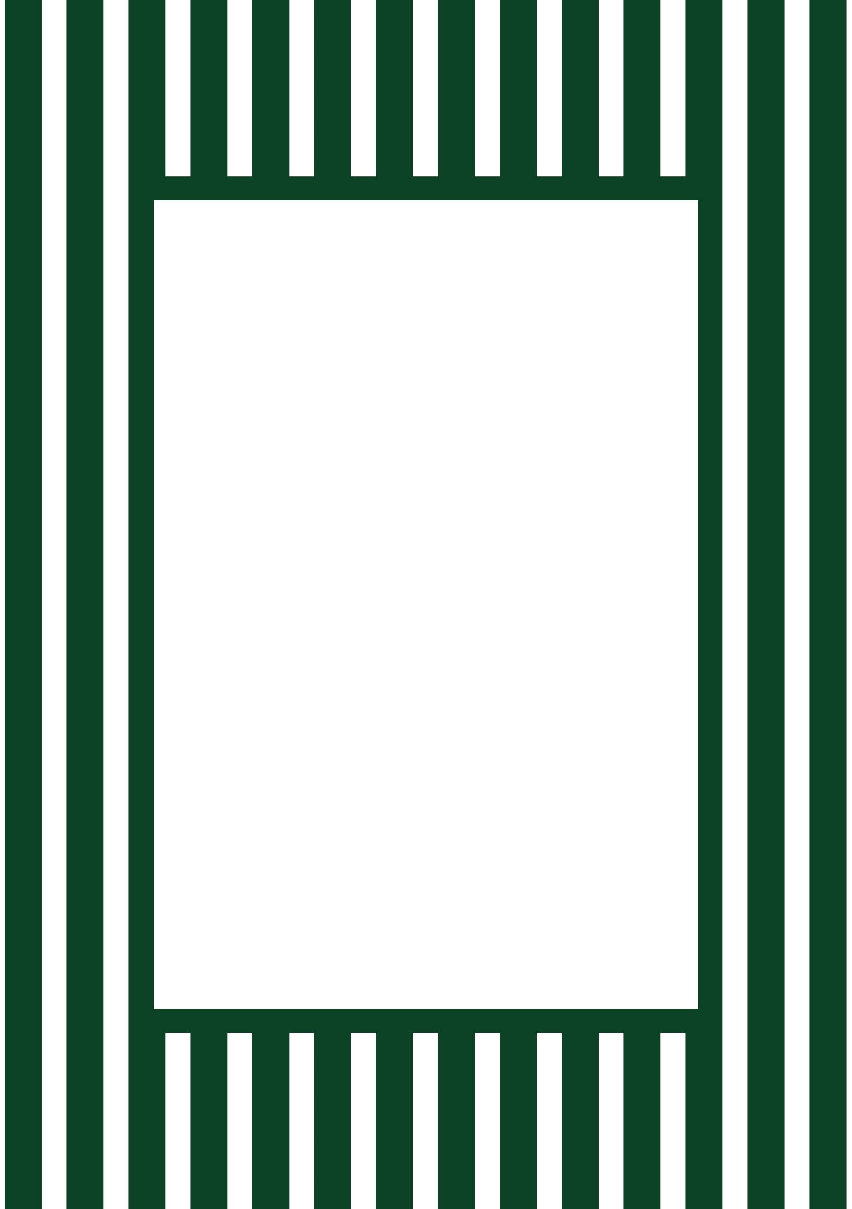 Medium Stripes Photo Mount - passepartout frame - rectangular aperture - Coeur et Maman