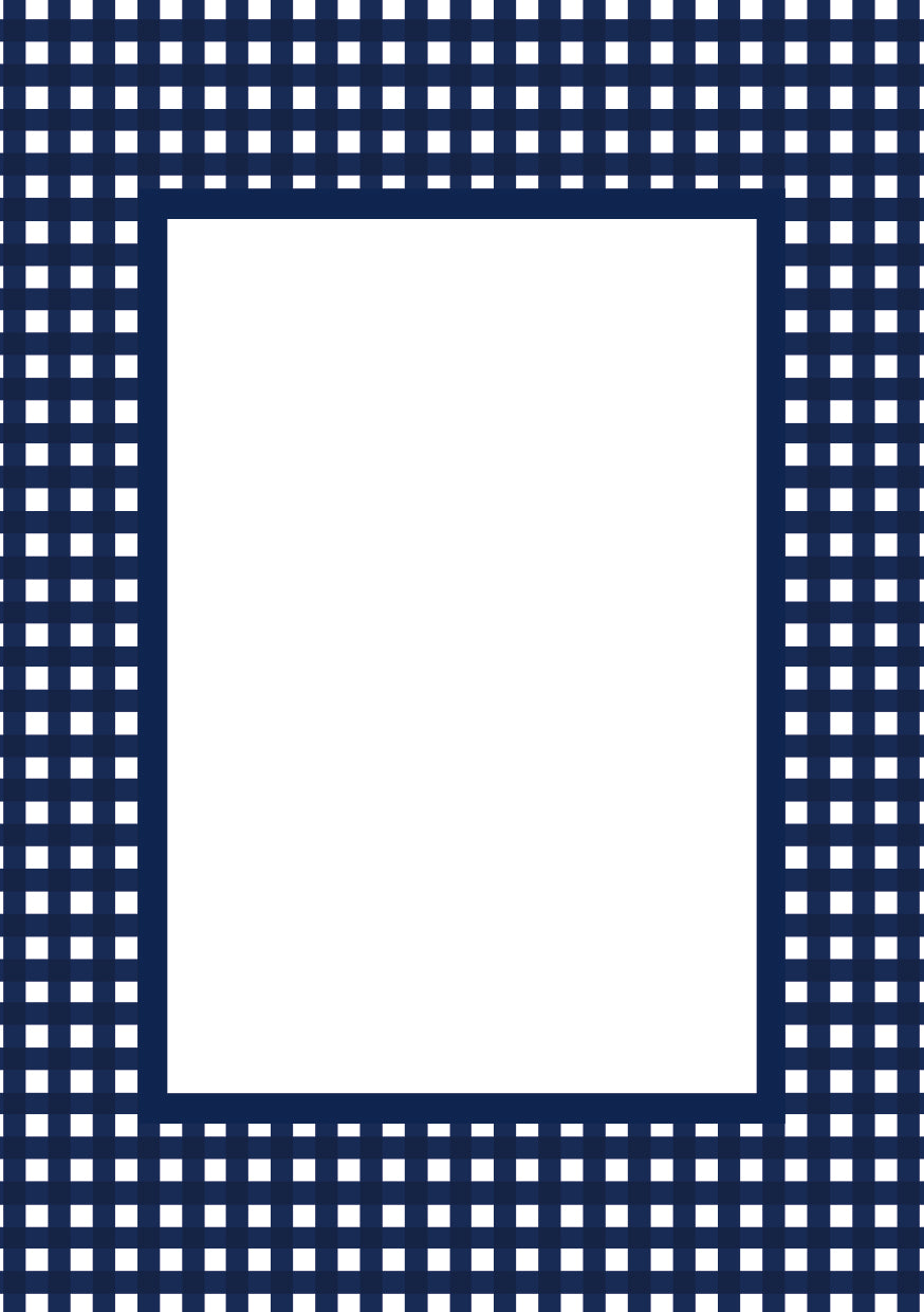 Gingham Mat Board