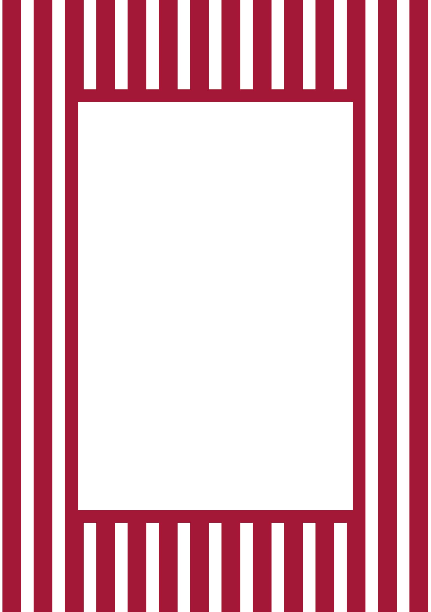 Medium Stripes Photo Mount - passepartout frame - rectangular aperture - Coeur et Maman