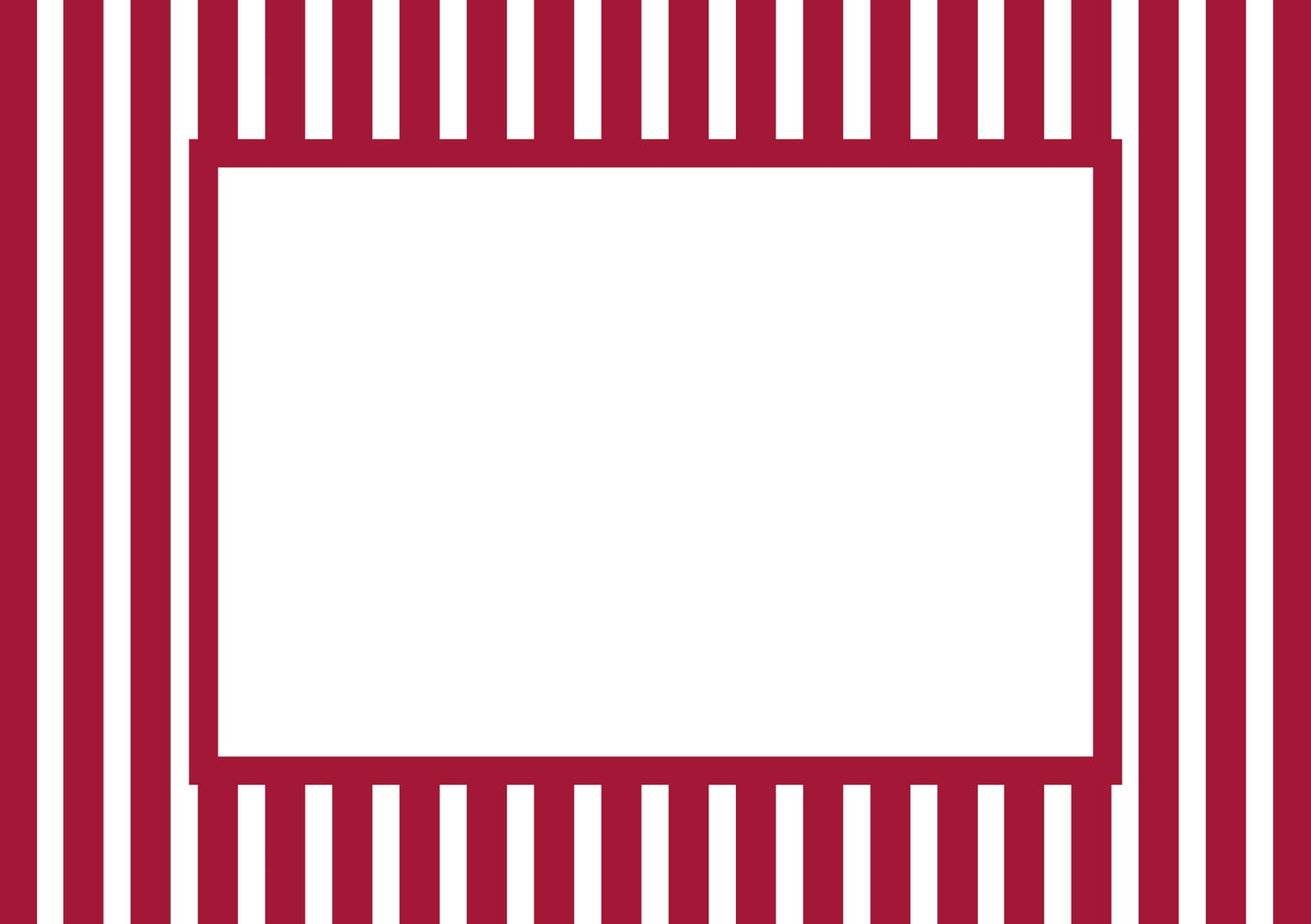 Medium Stripes Photo Mount - passe-par-tout - landscape aperture - Coeur et Maman