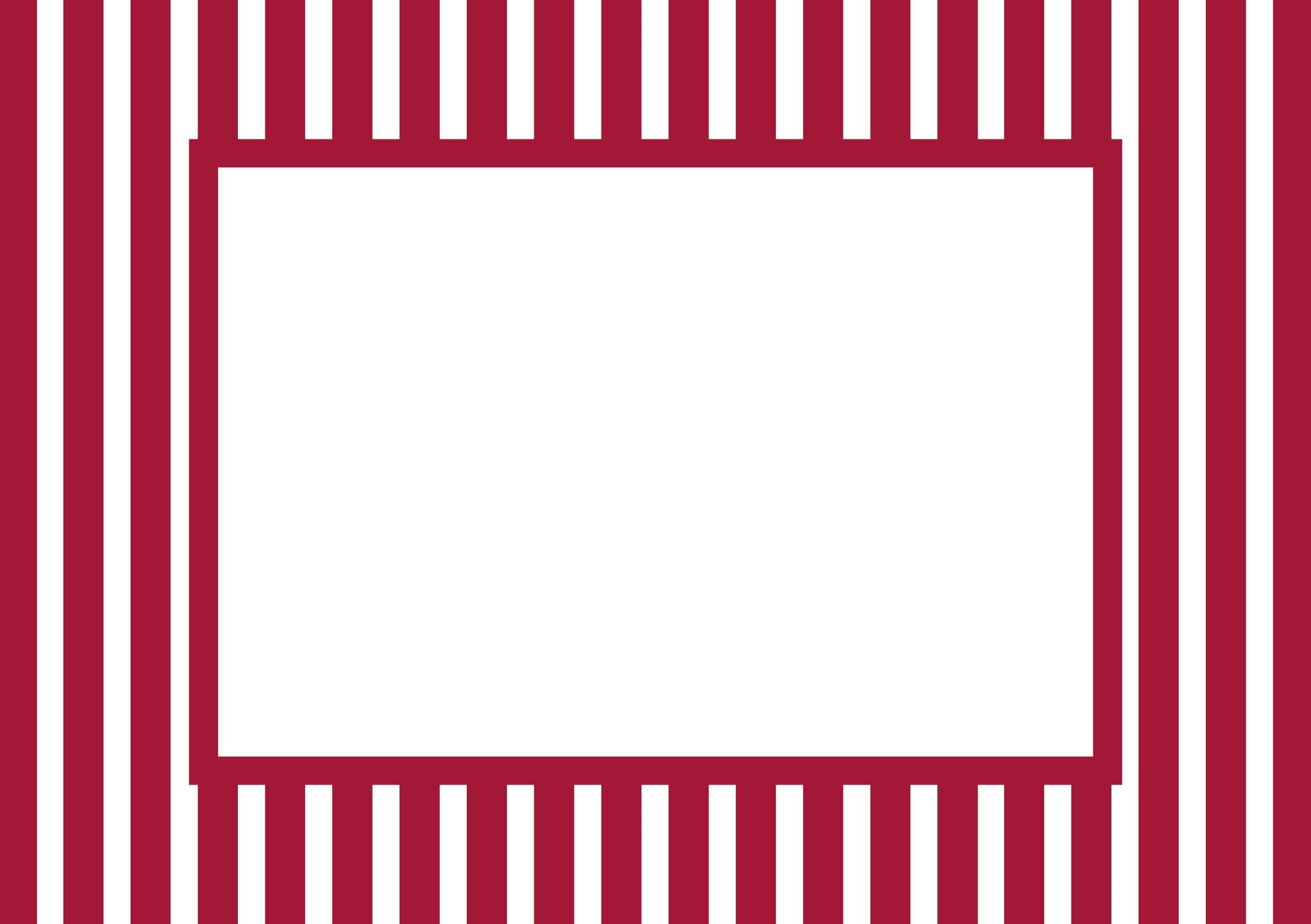 Medium Stripes Photo Mount - passe-par-tout - landscape aperture - Coeur et Maman