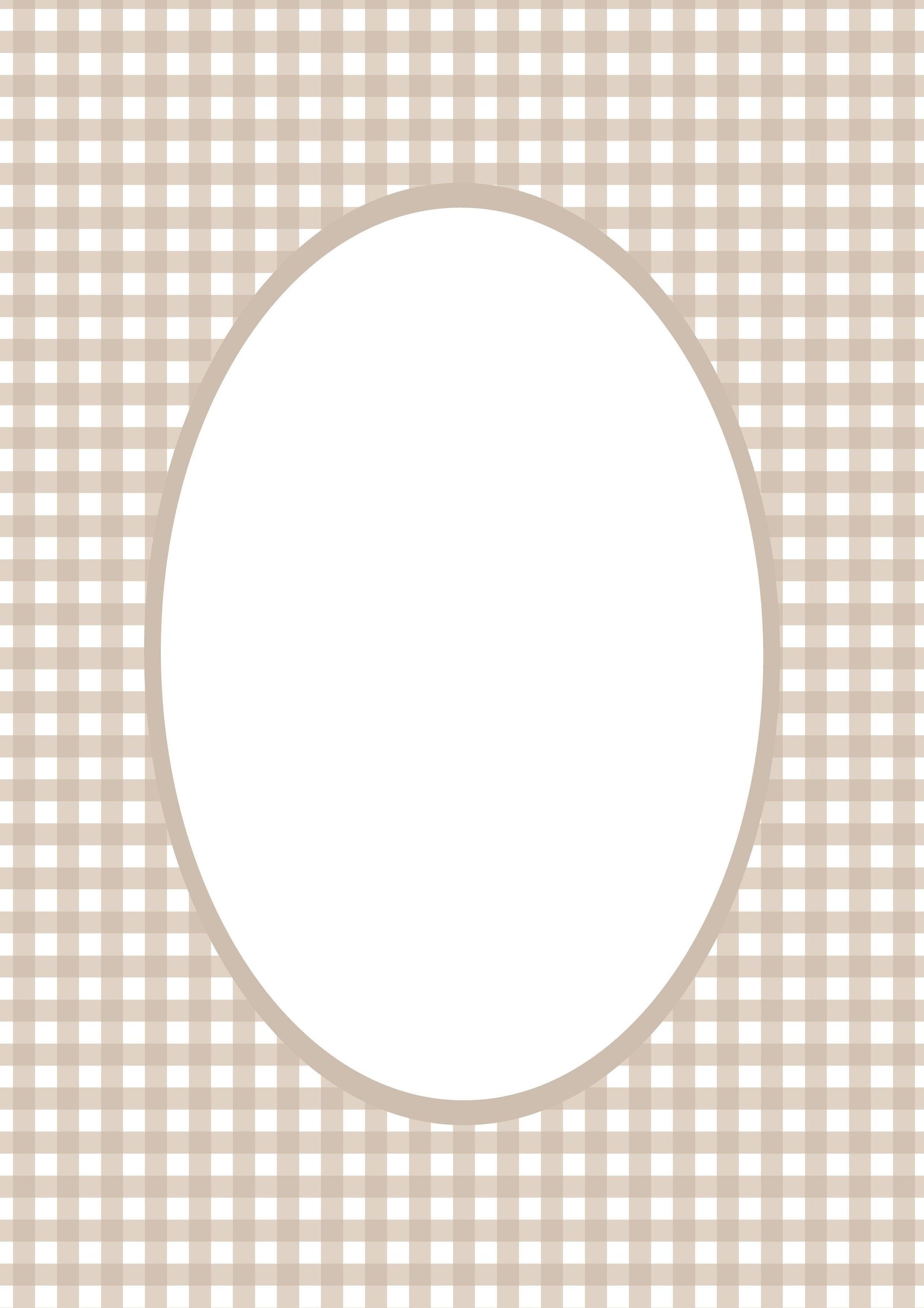 Gingham__Taupe__Oval