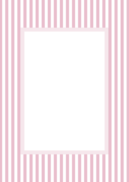 Small Stripes Picture Frame Mat Board