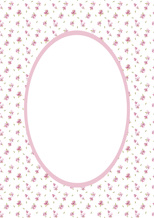 Floral Picture Frame Mat Board