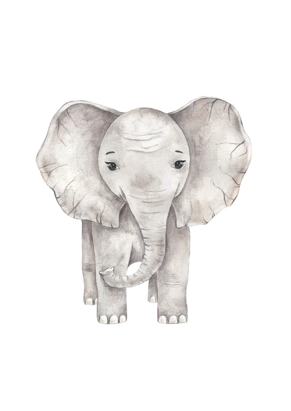 ELEPHANT NURSERY ART PRINT - Coeur et Maman