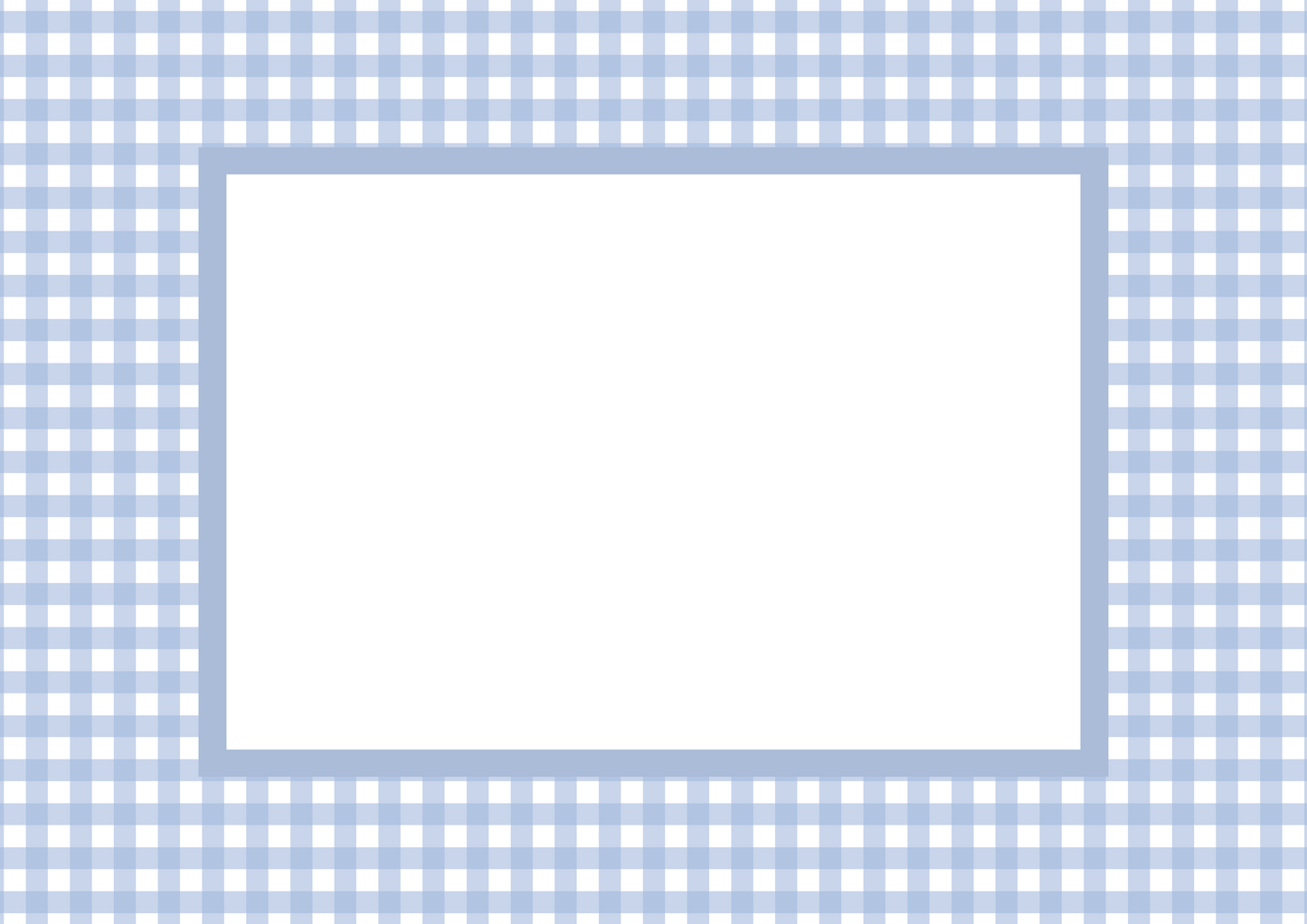 Gingham Photo Mount - passe-par-tout - landscape aperture - Coeur et Maman