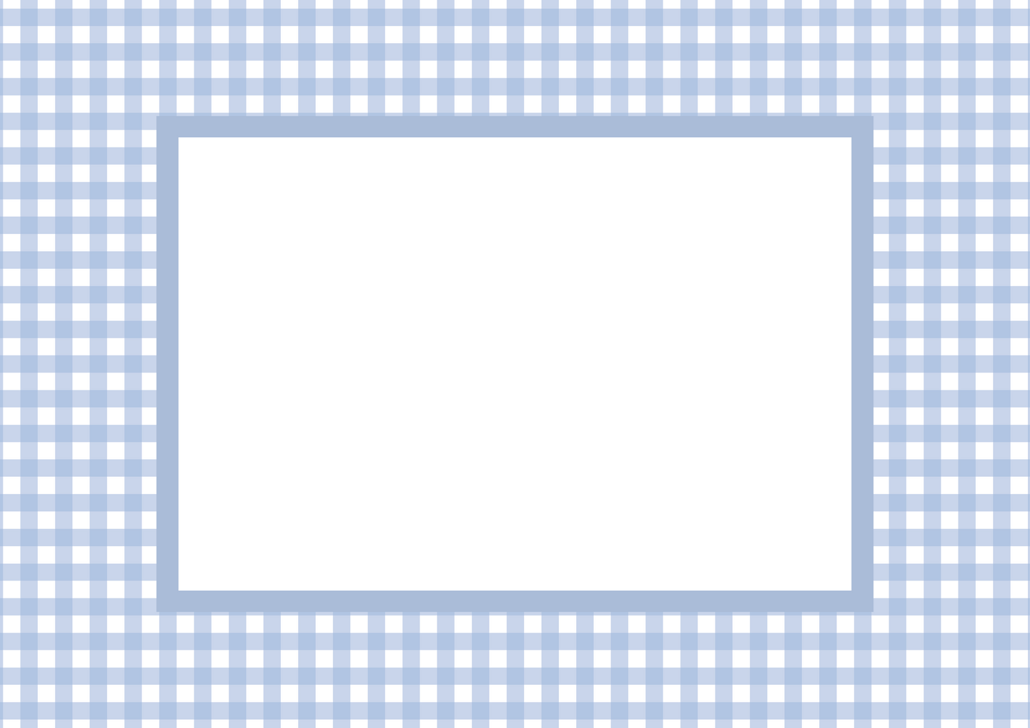 Gingham Photo Mount - passe-par-tout - landscape aperture - Coeur et Maman