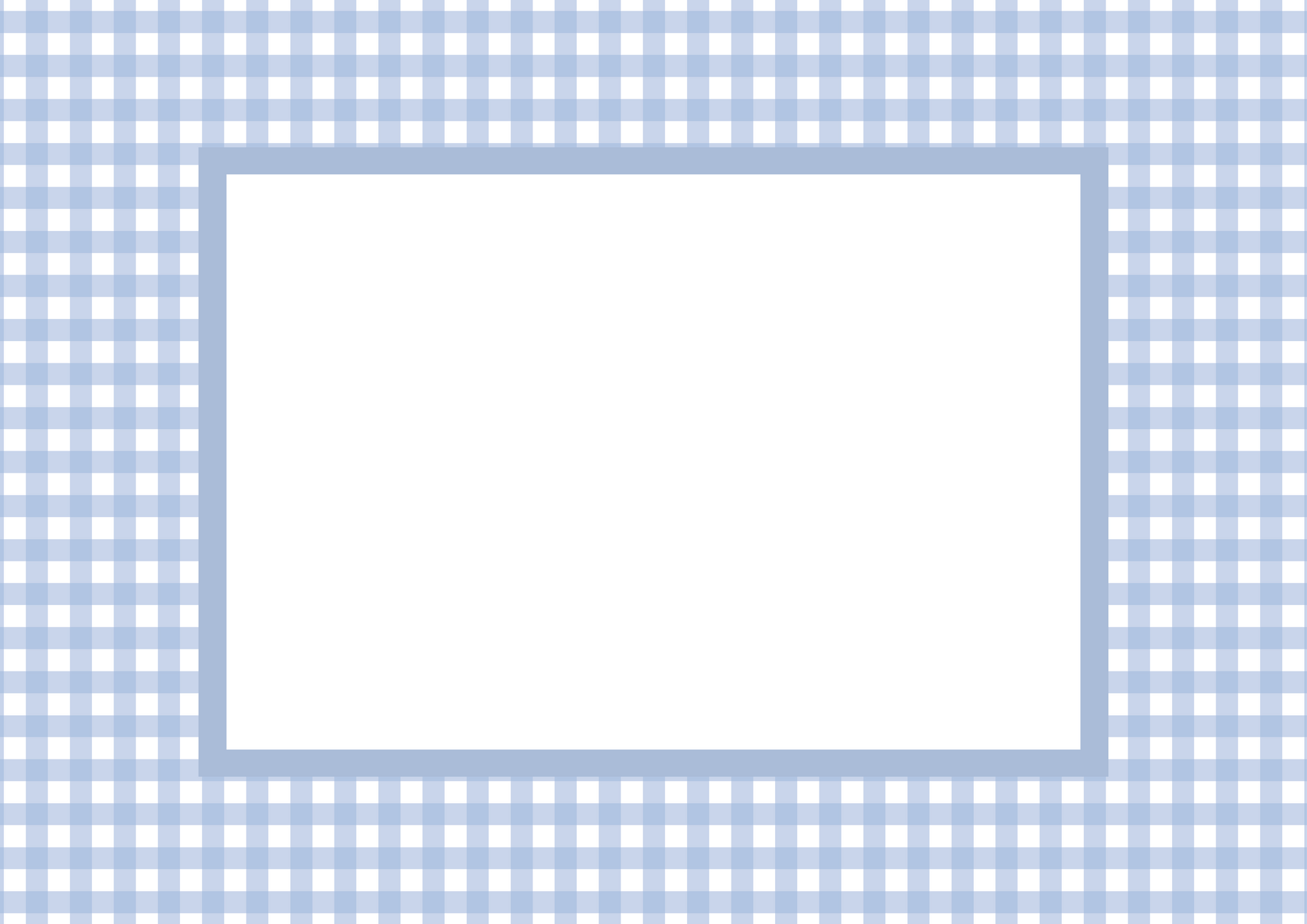 Gingham Photo Mount - passe-par-tout - landscape aperture - Coeur et Maman