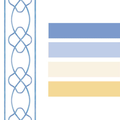 Blue Marlowe Wallpaper Border