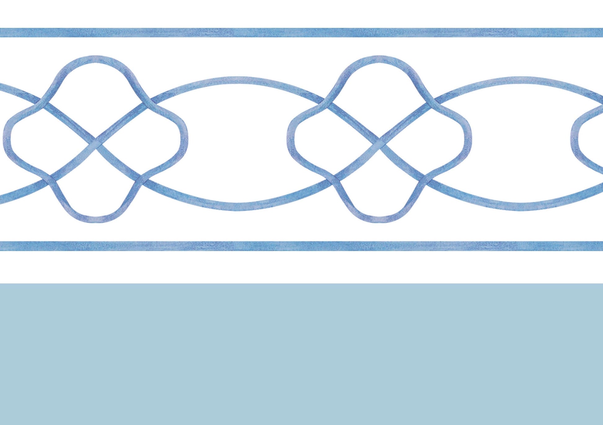 Blue Marlowe Wallpaper Border