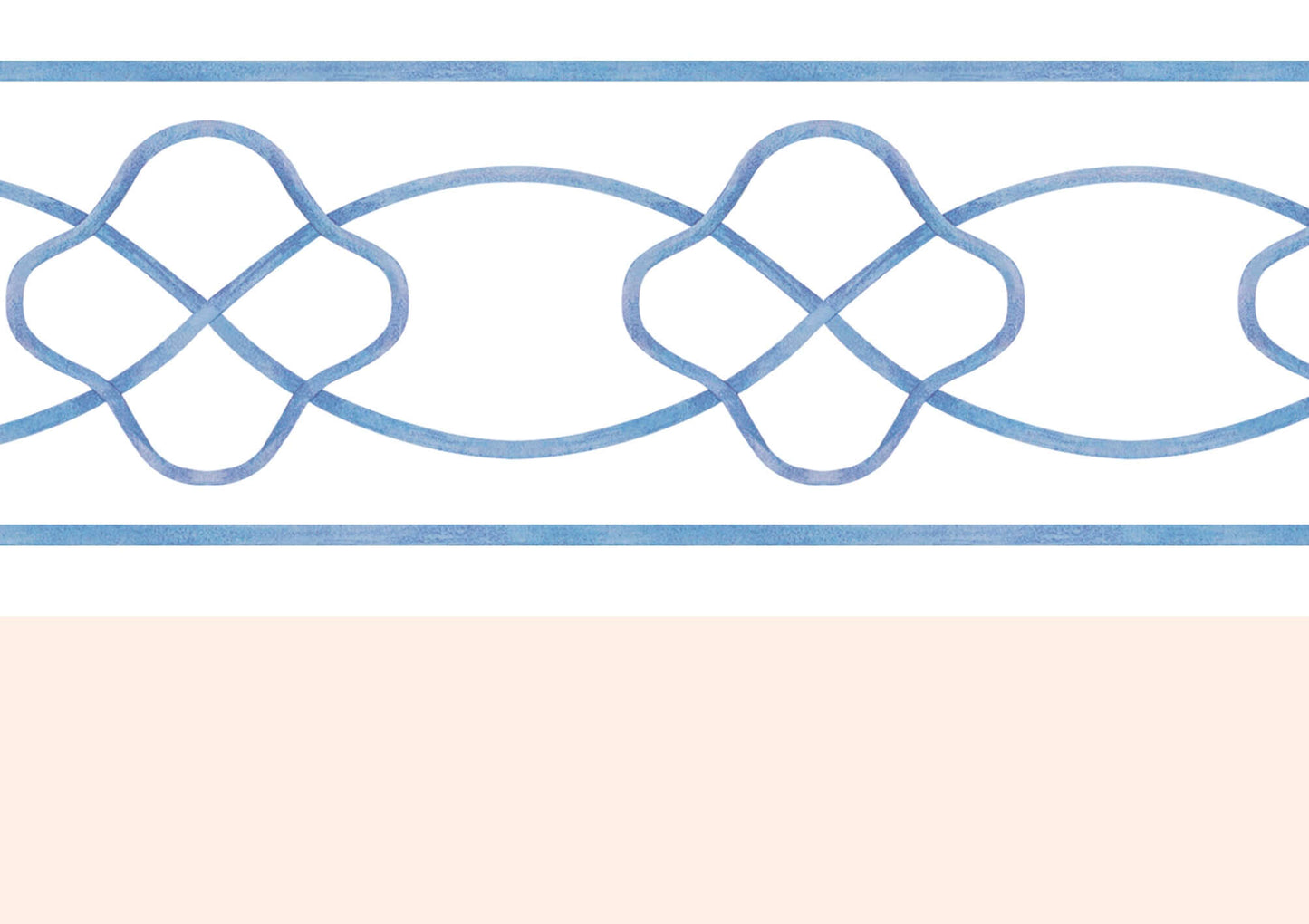 Blue Marlowe Wallpaper Border