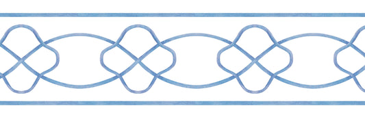 Blue Marlowe Wallpaper Border