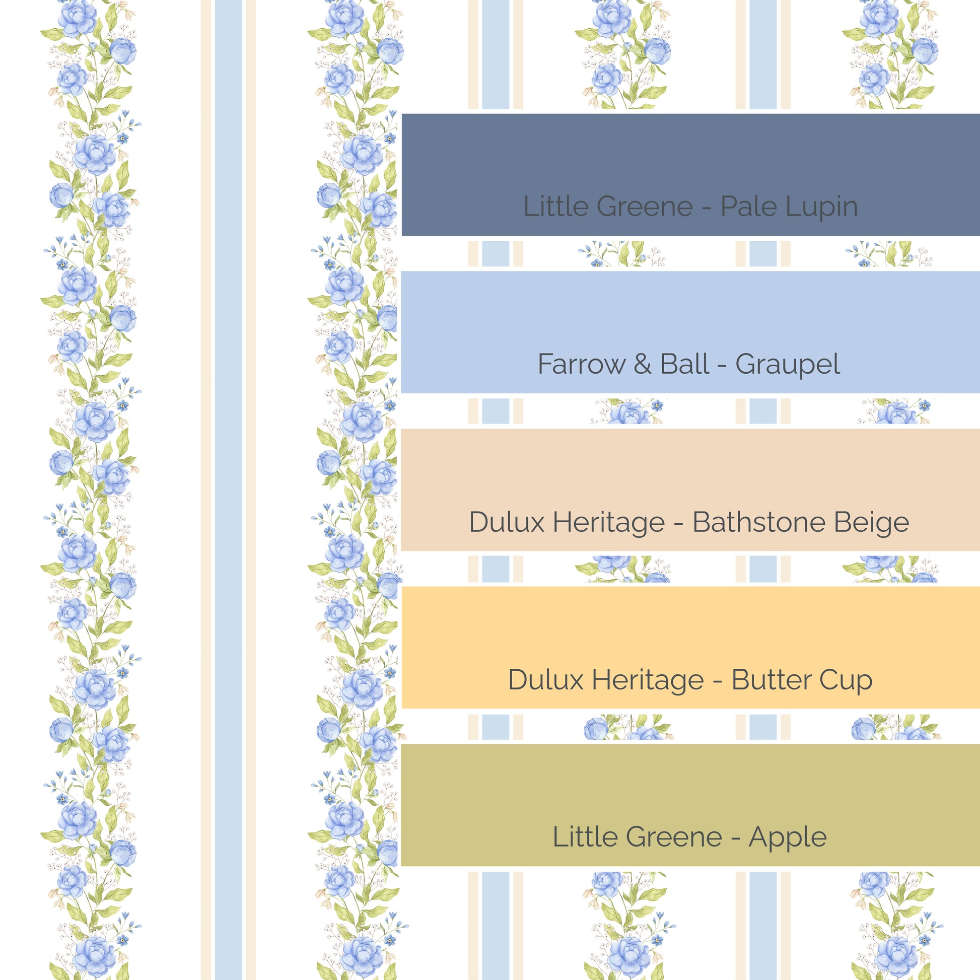 Blue Peony Reverie Wallpaper