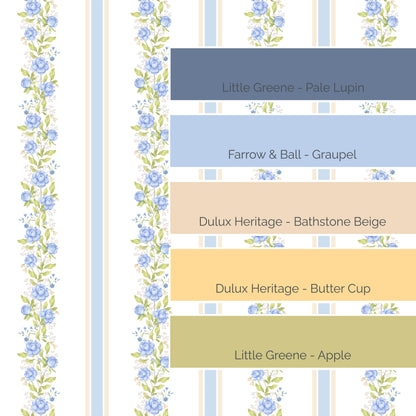 Blue Peony Reverie Wallpaper