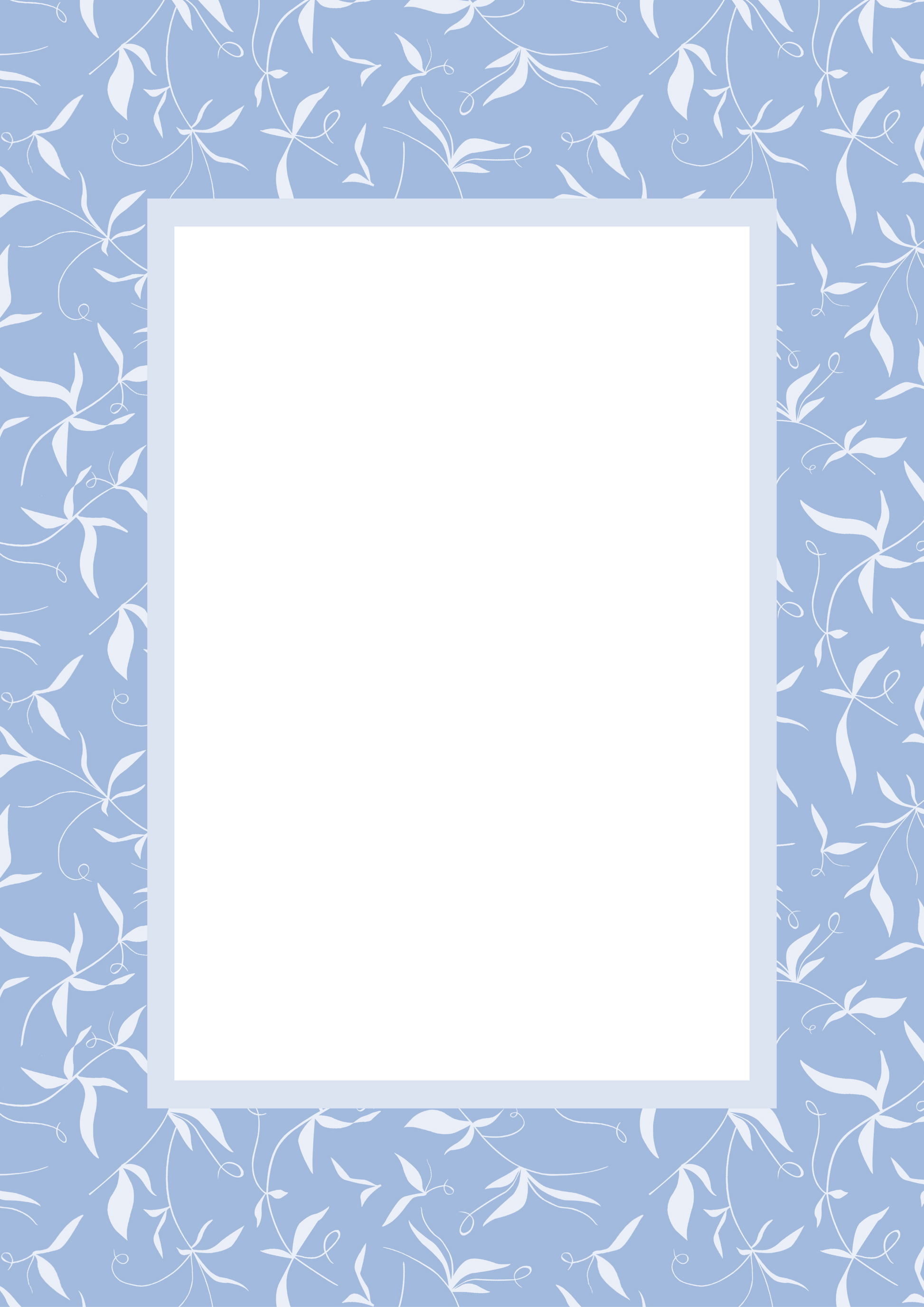 Botanical Photo Mount - passepartout frame - rectangular aperture - Coeur et Maman