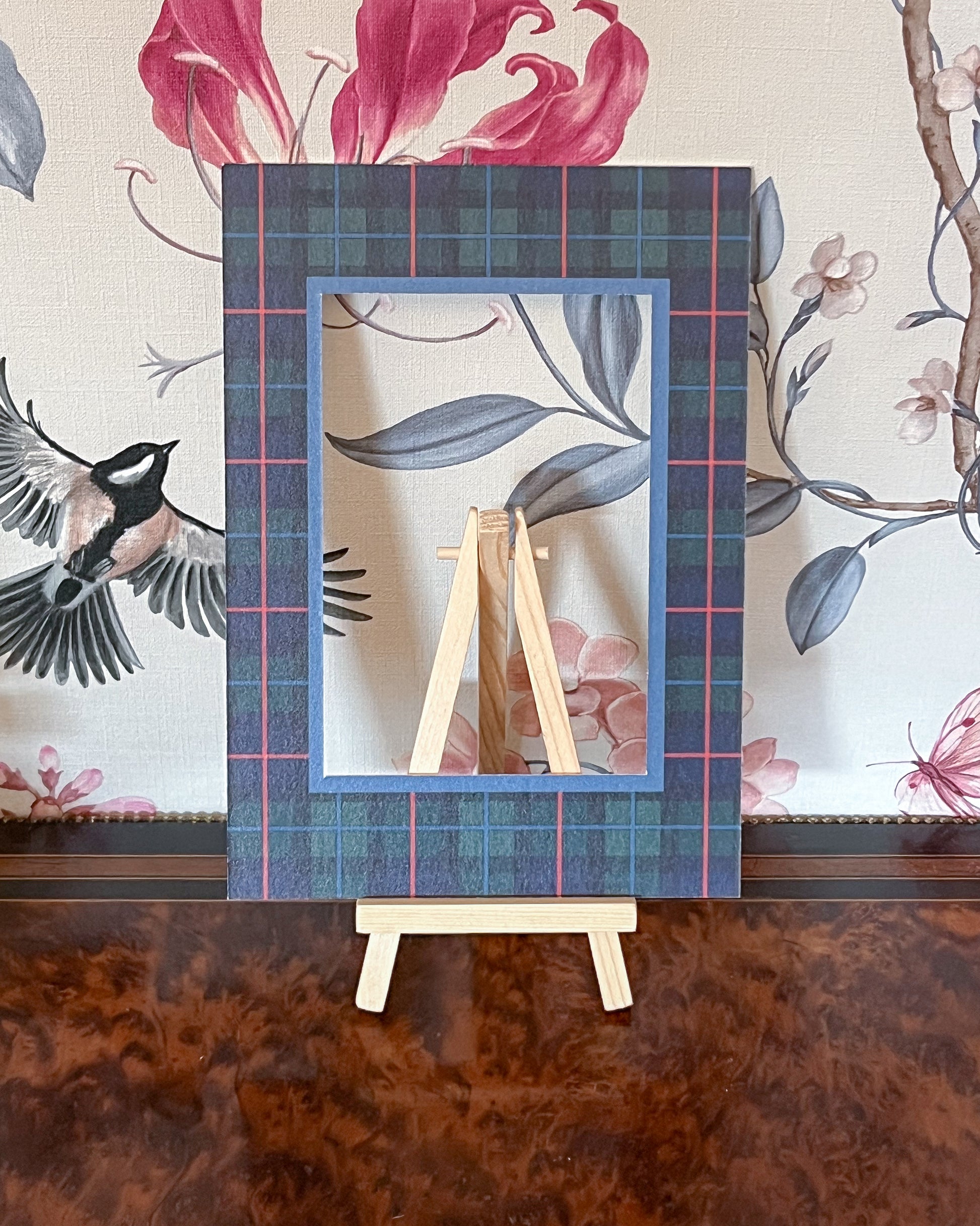 Campbell of Cawdor Tartan Photo Mount - passepartout frame - rectangular aperture - Coeur et Maman