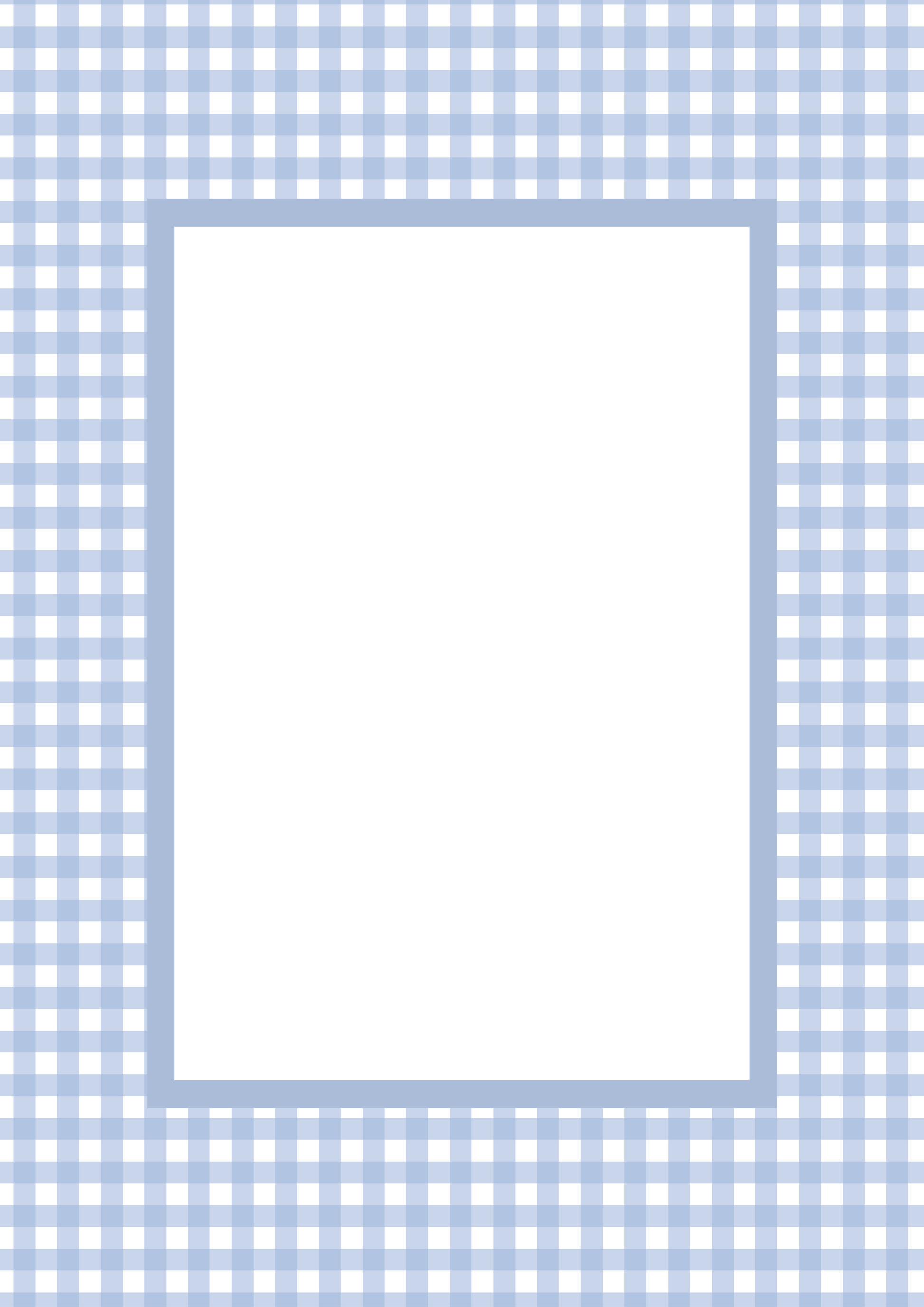 Gingham Photo Mount - passepartout frame - rectangular aperture - Coeur et Maman