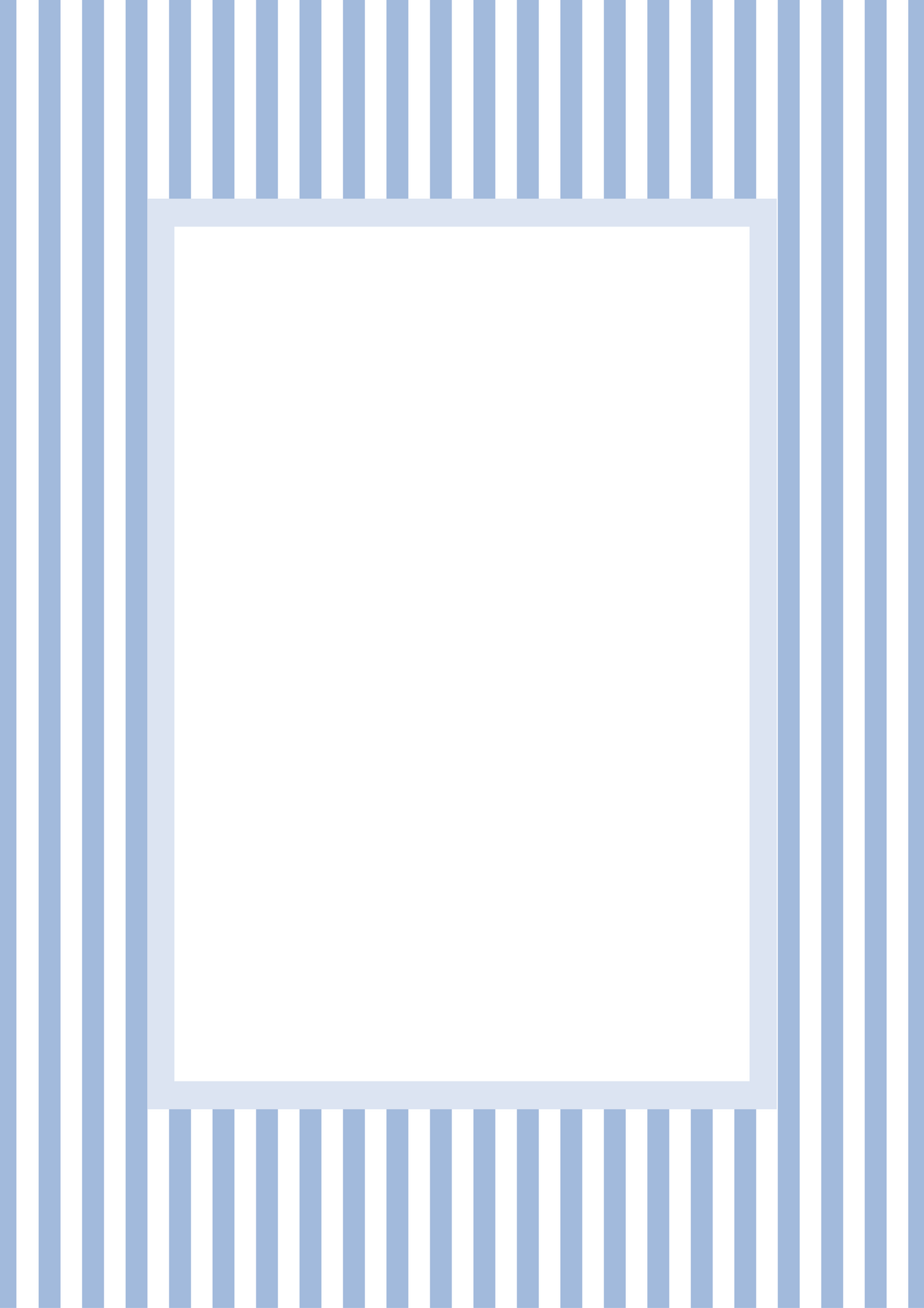 Small Stripes Photo Mount - passepartout frame - rectangular aperture - Coeur et Maman