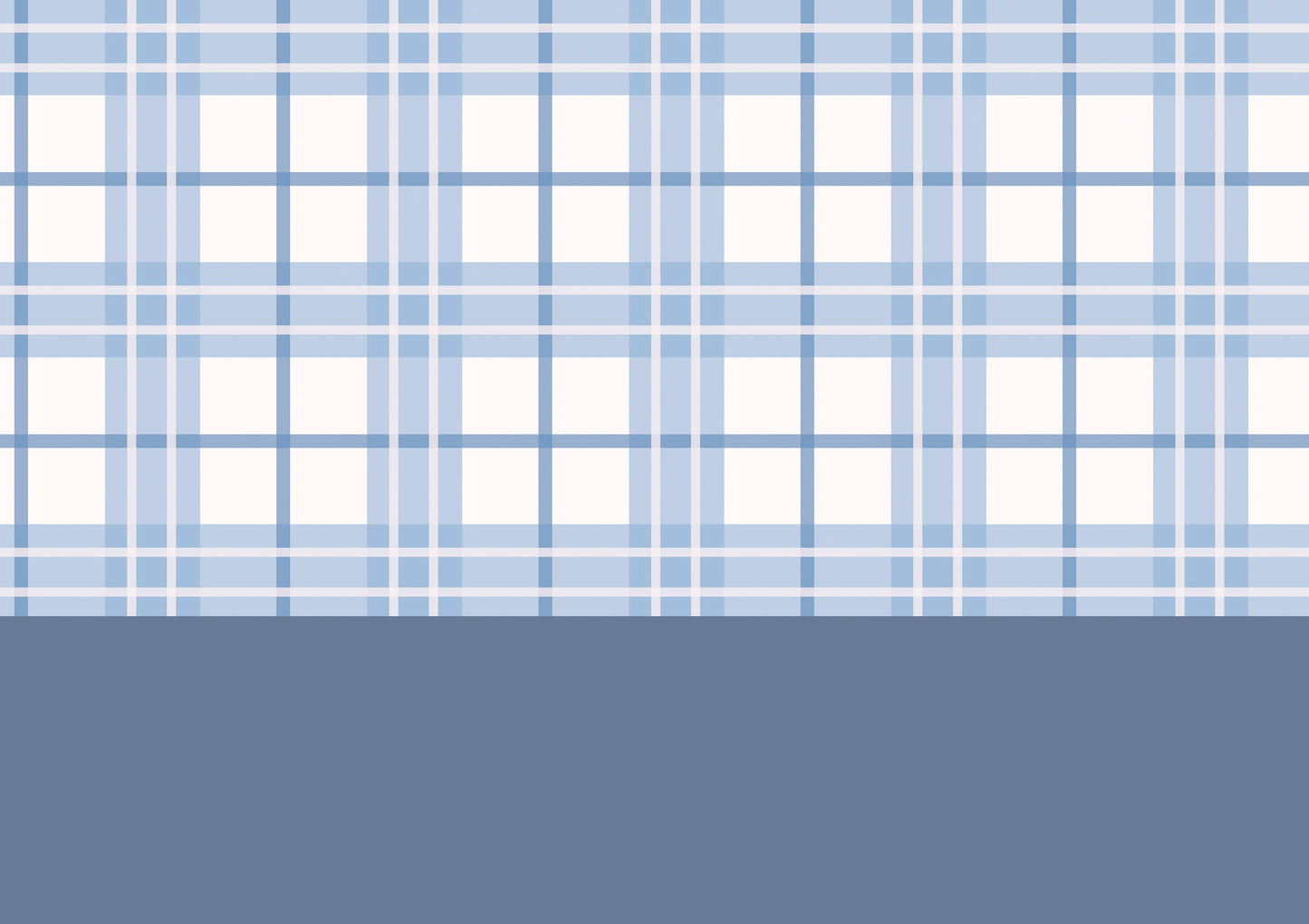 Blue Tartan Wallpaper Border