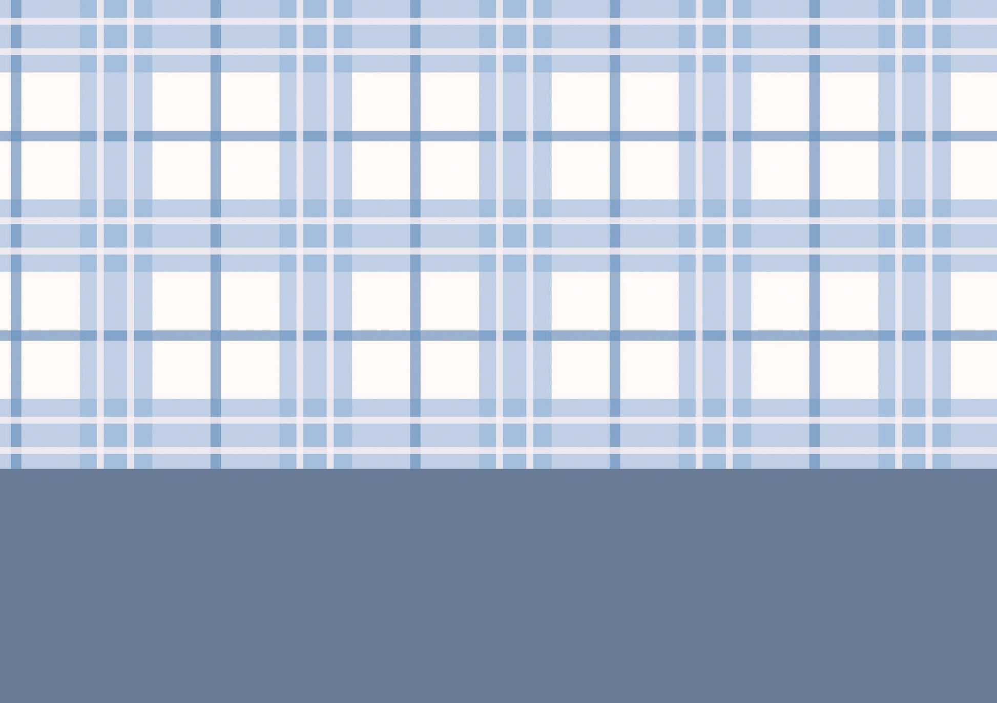 Blue Tartan Wallpaper Border