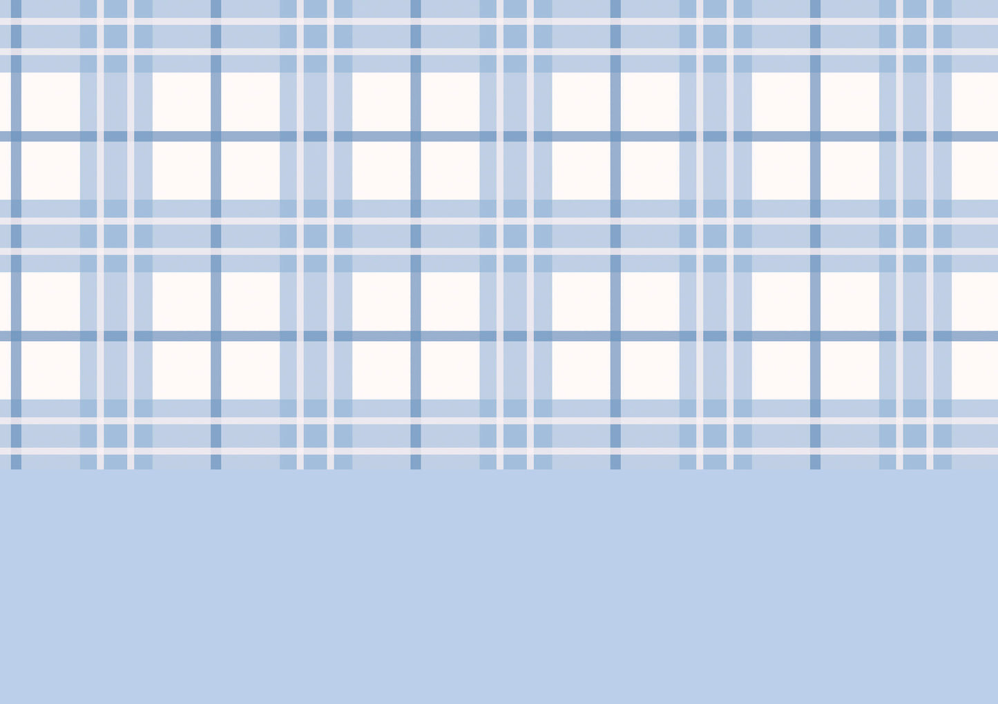 Blue Tartan Wallpaper Border
