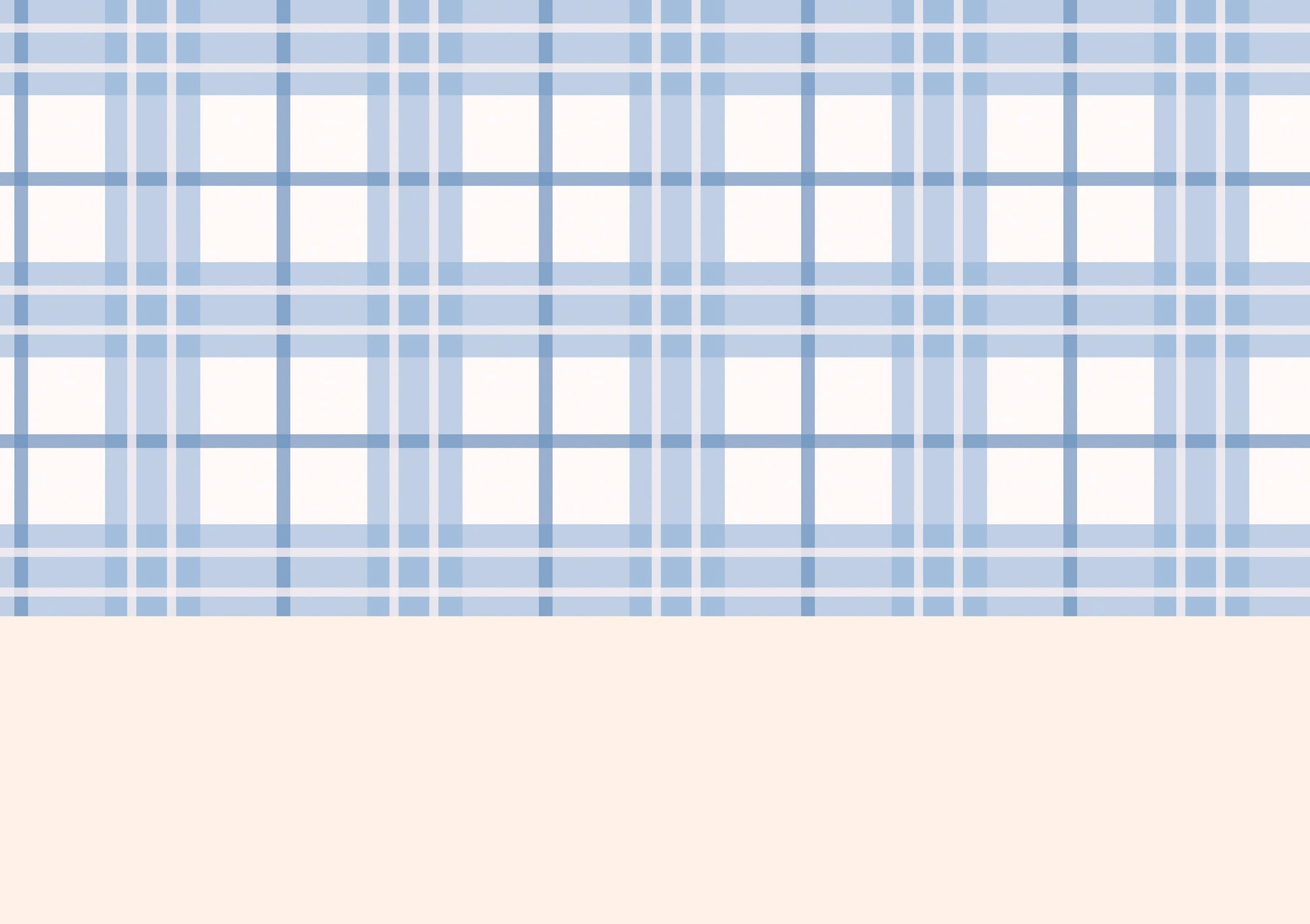 Blue Tartan Wallpaper Border