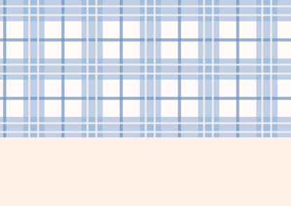 Blue Tartan Wallpaper Border
