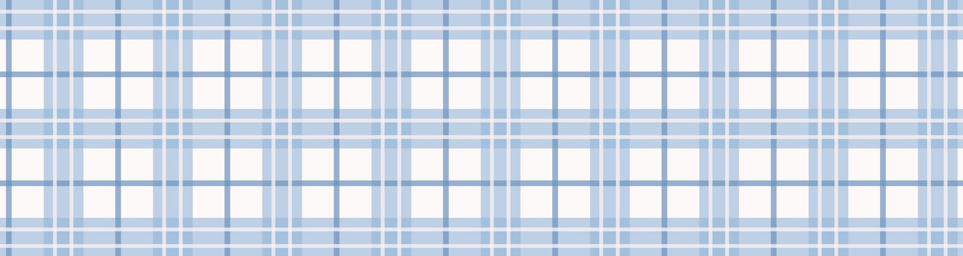 Blue Tartan Wallpaper Border
