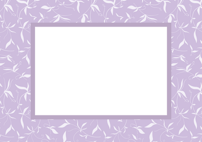 Botanical__Lilac__Landscape

Lilac botanical picture frame mat board with gentle botanical detailing; ideal for floral nursery art, milestone photos, or soft-toned décor — a graceful gift for baby showers, birthdays, christenings, or springtime decorating.